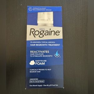 Men’s Rogaine 5% Minoxidil Foam 1 Month Supply Unscented